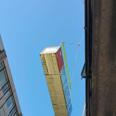 Lastcontainrar som stomme